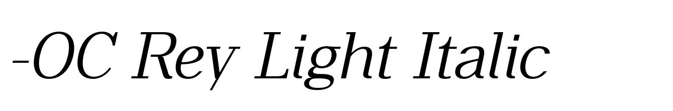 -OC Rey Light Italic
